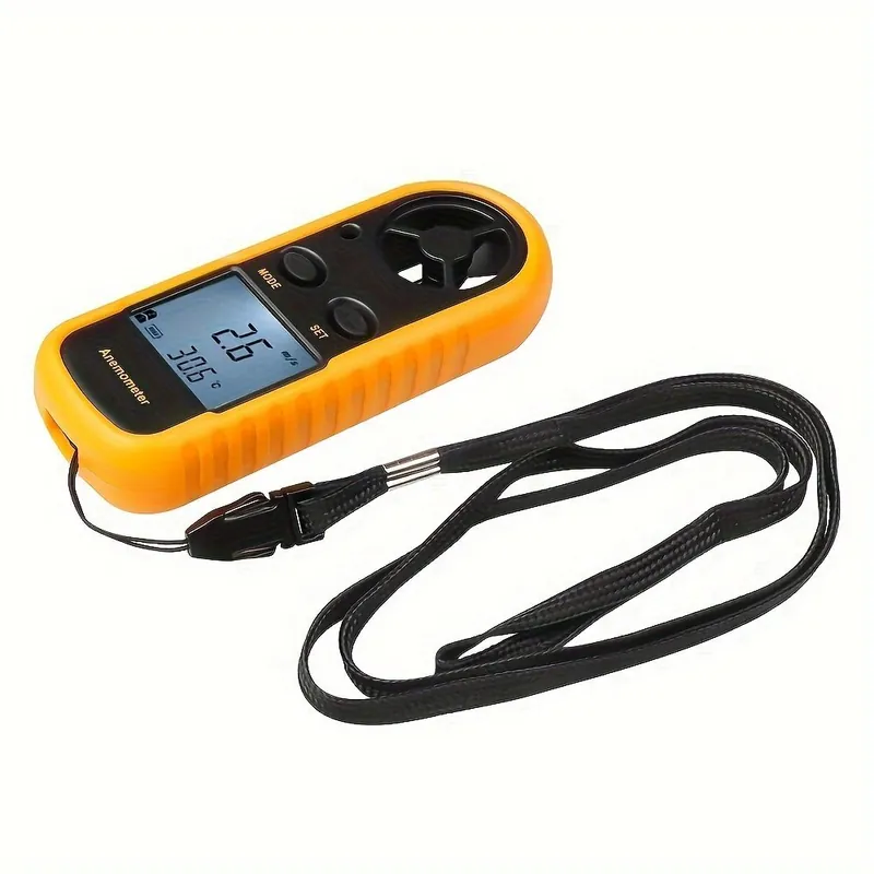 Uusi Kokoelma Taskukokoinen Digitaalinen Anemometri - GM816 Käsikäyttöinen Tuulennopeus- ja Lämpömittari