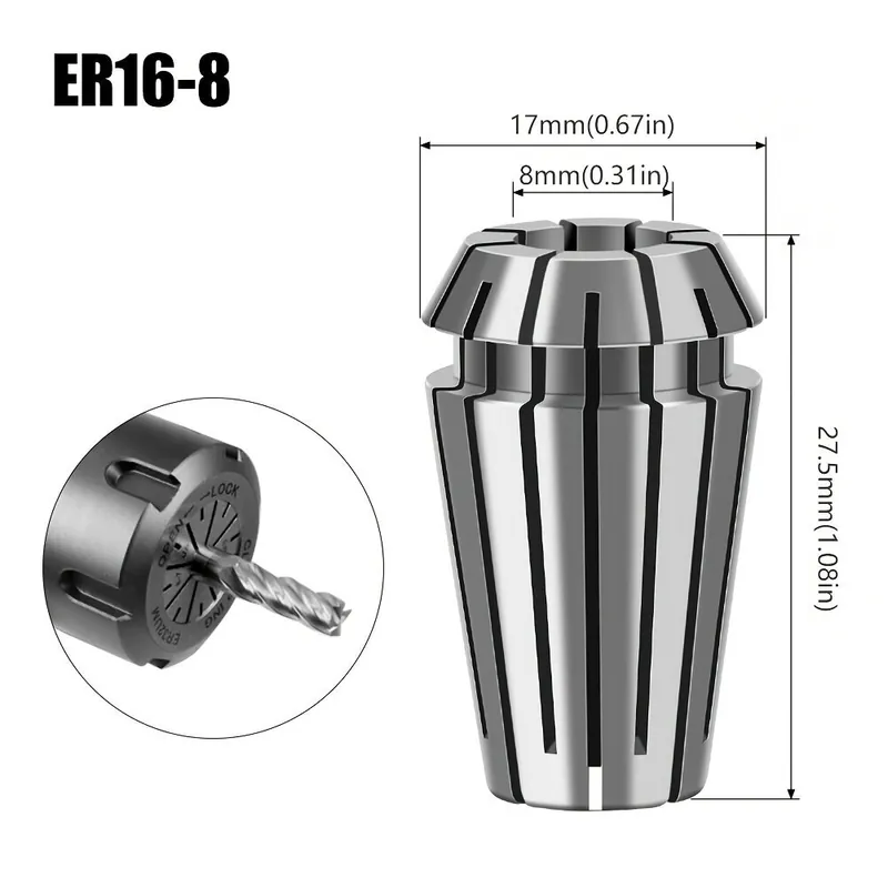 Korkean Tarkkuuden ER-jousipuristin Työkalupidin, ER16 ER20 Konekiinnike, ER16-8mm Tarjous