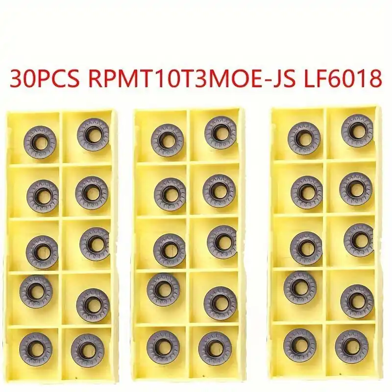 10-100kpl Sorvi CNC Kääntö Työkalupidin Seos Teräs Terä CNC Sementoidut Karbiditerä Sementoidut Karbidi Tarkkuustyöstö RPMT10T3MOE-JS LF6018, 30 vnt Turvallinen Maksu