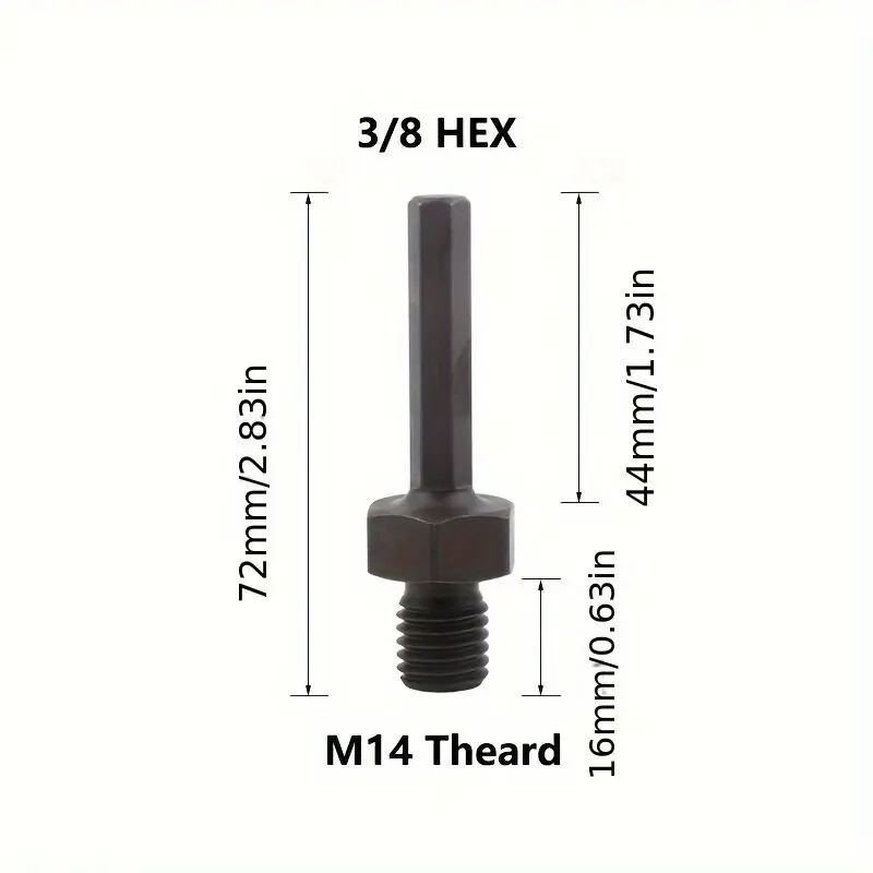Halpa Teräksinen Reikäsahan Sovitin, HEX-M14