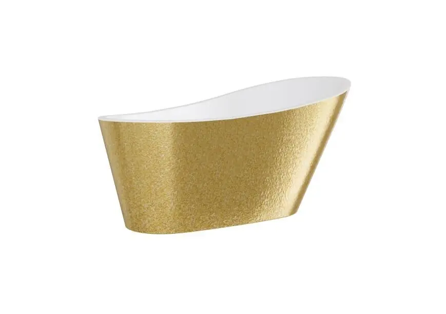 Kylpyamme Besco Melody Glam Gold, 170 x 80 cm, valkoiset yksityiskohdat Halpa