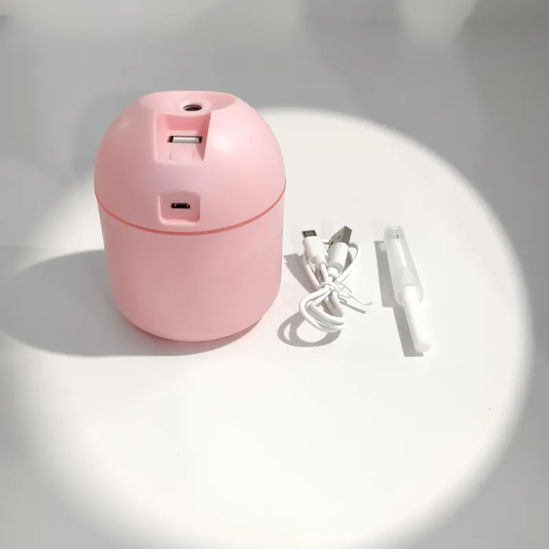 USB-käyttöinen aromaterapeuttinen kostutin yövalolla, muovia., Rožinis Osta Tänään