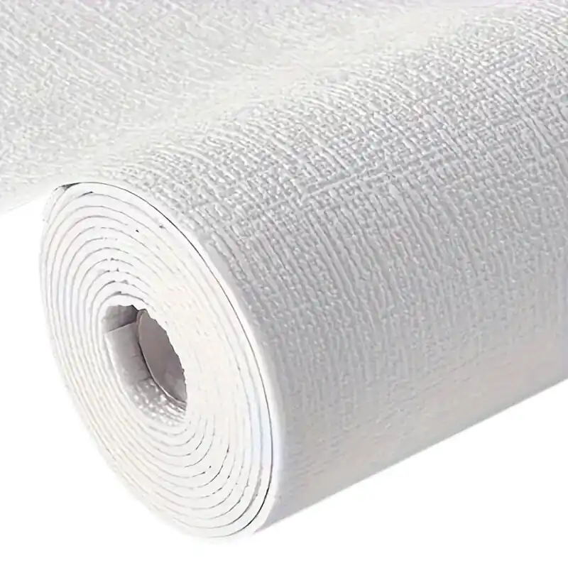 Uusi Malli Itseliimautuva Pellava Tapetti Rulla, Baltas