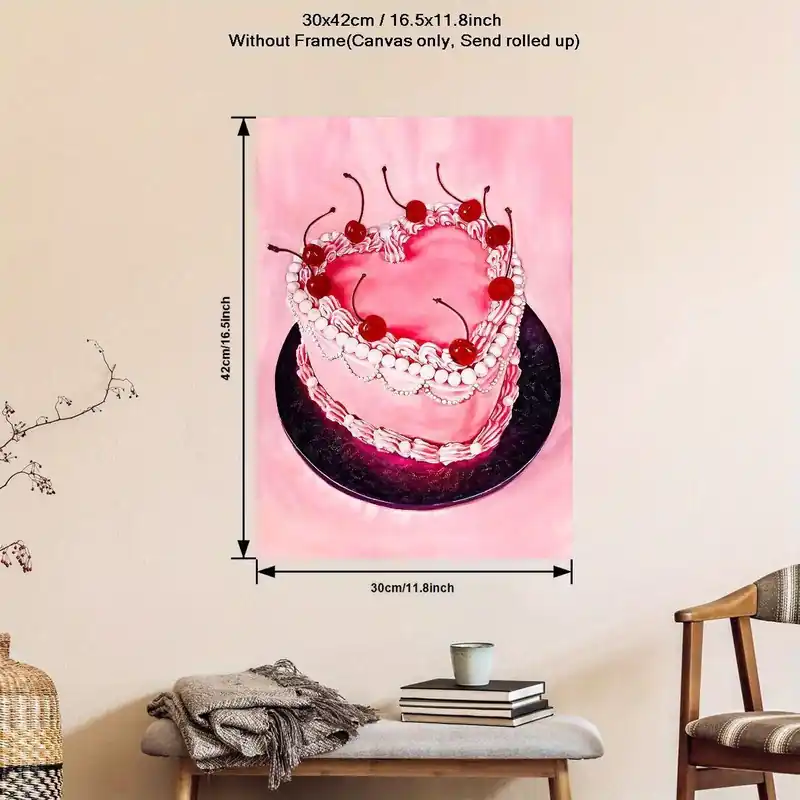 Flash-Tarjous Kakku kangas vaaleanpunainen, 29,97*41,91cm be rėmelių
