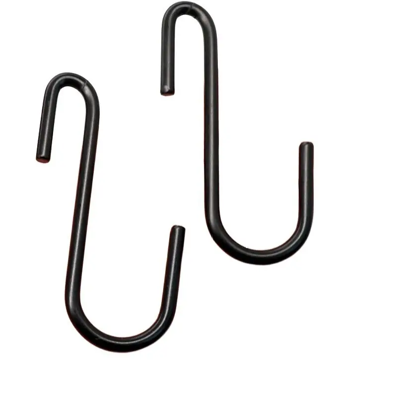 Halpa Hinta S-koukut, 5,5 cm / 2,2 colio (juoda)