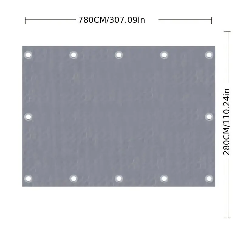 Vedenkestävä UV-suoja PE-pressu ulkokäyttöön, 300cm*800cm Uutuus