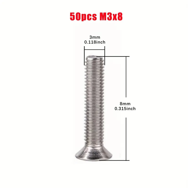 M3 Torx Siipimutteri Turvaruuvi Ruostumaton Teräs, 50vnt M3x8 Tilaa Nyt