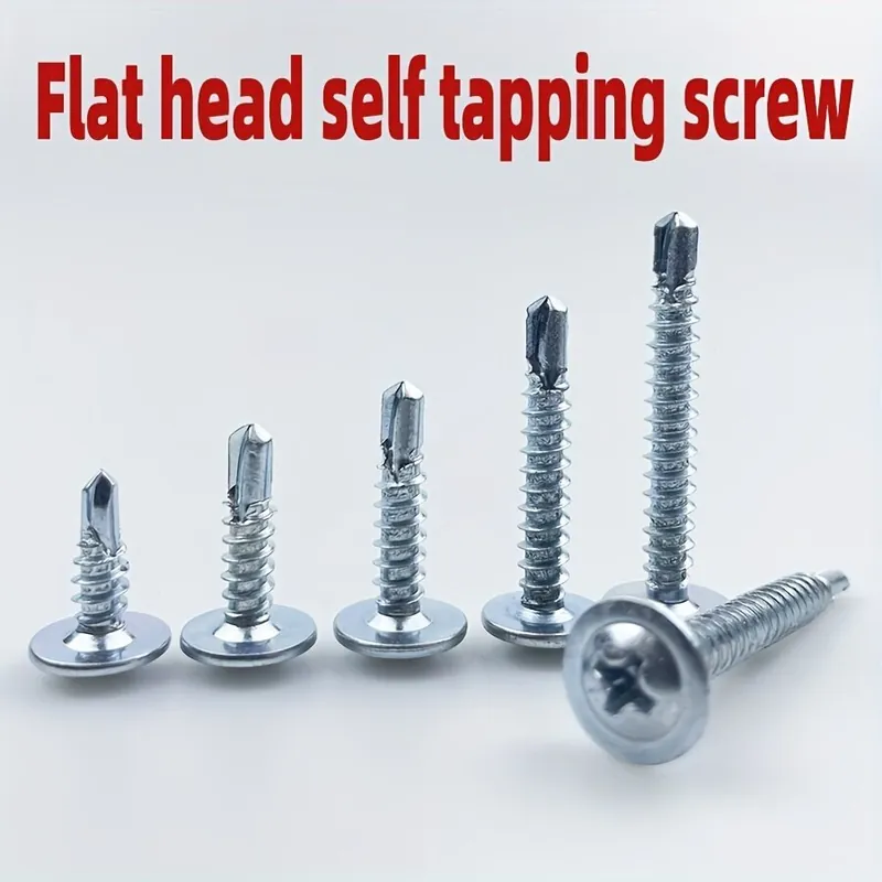 Heti Saatavilla Hiiliteräksiset Itsekierteittävät Ruuvit, Tasapää Phillips, 4,2 * 32 mm (100 vnt.)
