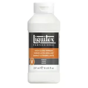 Ajankohtainen Liquitex 94376931372, Gloss, Transparent, Acrylic varnish, Plastic bottle, As this is permanent, do a patch test first. Before varnishing ensure pa...