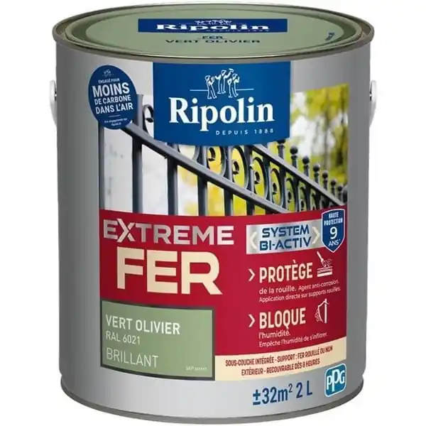 Tarjoushinta Rautamaali - RIPOLIN - 396707 - Oliivinvihreä - Kiiltävä - 2 L