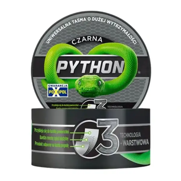 000263 Python Musta Teippi (40188) Asiakkaiden Suosikki