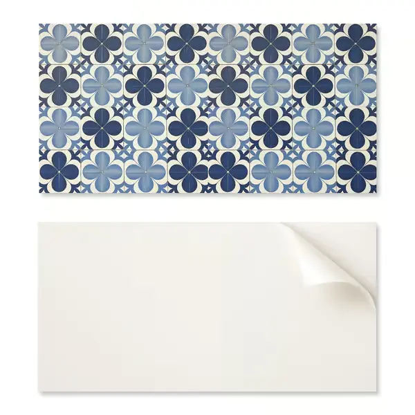 Viimeinen Mahdollisuus Itseliimautuvien PVC-laattojen setti, geometrinen kukkakuvio, 6 x 60 x 30 cm