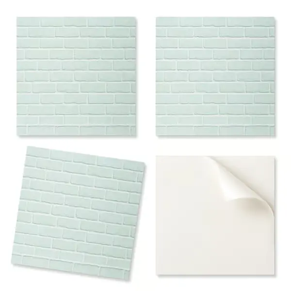 Vinyylilaattasetti Helppo Asennus Tiiliseinä Kuvio 9x30x30 cm Rajoitettu Tarjous