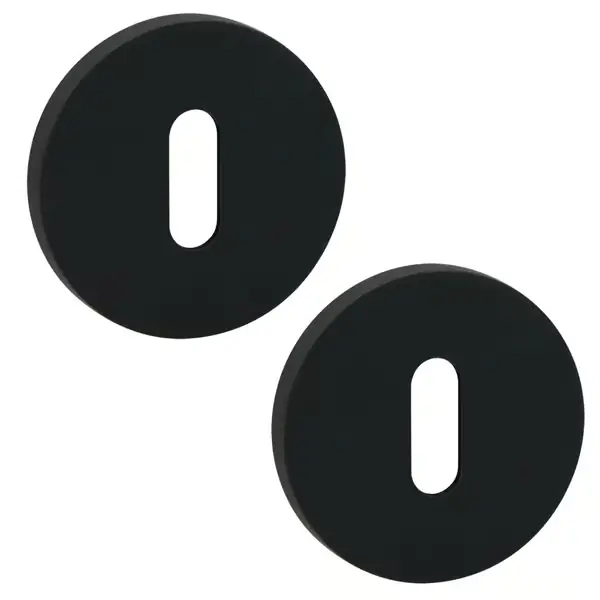 Musta pyöreä avainkilpi sisäpuoliselle ovikahvalle Kuchinox Alennettu