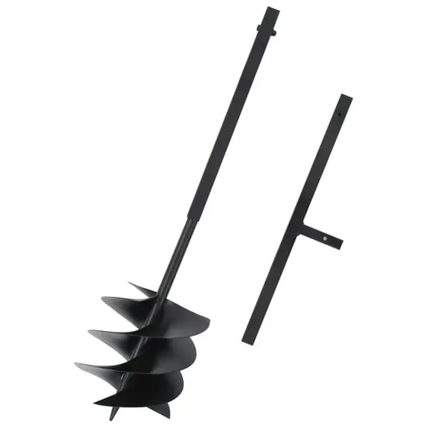 Kausialennus vidaXL Maapora kahvalla 250 mm teräs musta
