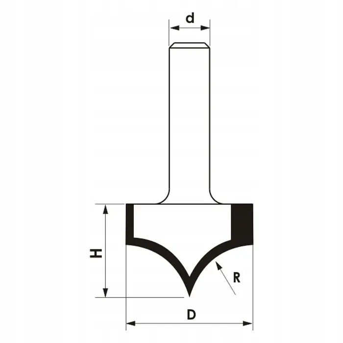 Sertifioitu GLOBUS Koristeleikkuri Z2 R4 D8 S6 mm