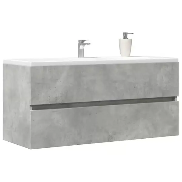 Vain Tänään vidaXL Pesuallaskaappi betoninharmaa 100x38,5x45 cm levy