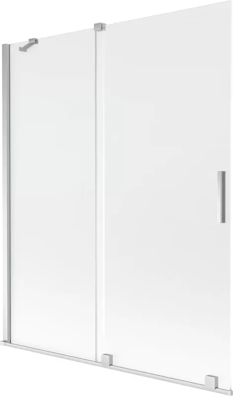 Alennettu Hinta Mexen Velar kaksiosainen liukuva suihkuseinämä 140 x 150 cm, huurrettu, kromi - 896-140-000-31-01