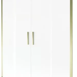 Mexen Velar L Kaksiosainen taittuva suihkuseinä 160 x 150 cm, huurrettu, kultainen - 896-160-003-32-50 Tukkuhinta