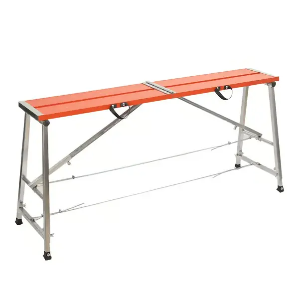 Viikonlopputarjous Työtaso - Taitettava pukki 150 cm - Alumiinia - Korkeussäädettävä - Kantavuus 300 kg