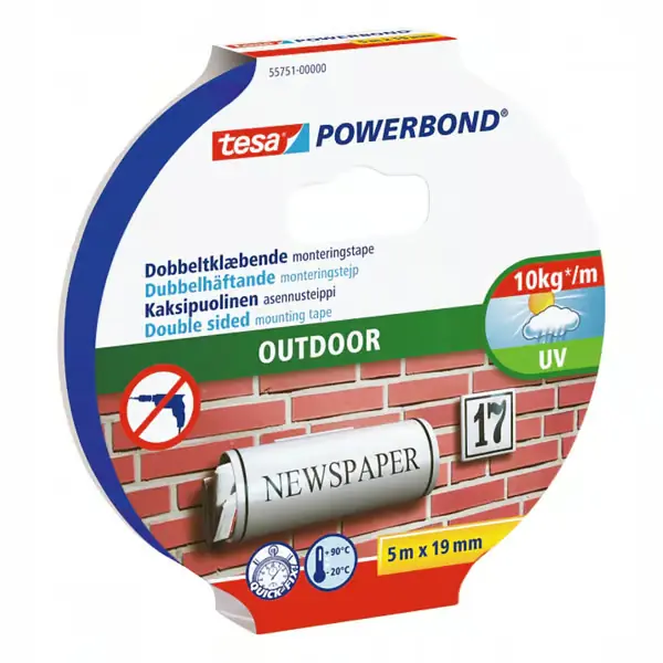 TESA POWERBOND OUTDOOR 5 X 19 Edullinen Hinta