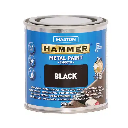 Kausialennus Maali Hammer Sileä musta 250ml