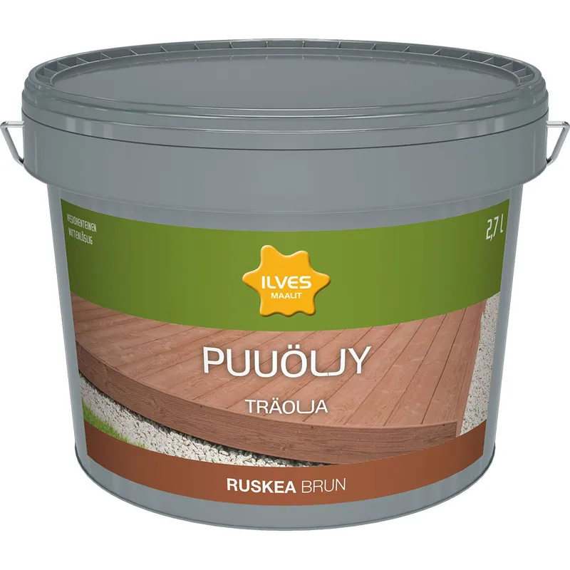 PUUÖLJY ILVES AQUA RUSKEA 2,7 L Edullinen