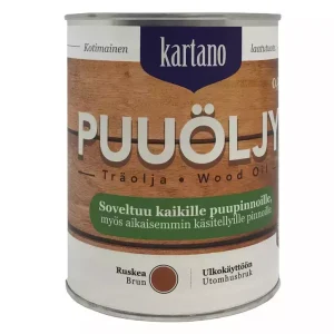 Vain Rajoitetun Ajan Puuöljy Kartano 0,9L ruskea
