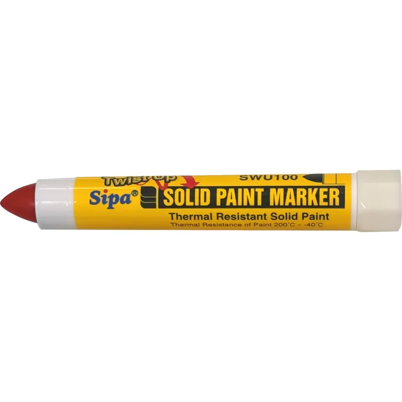 Merkintäkynä Sipa Twist Up Solid Marker punainen Pikatoimitus