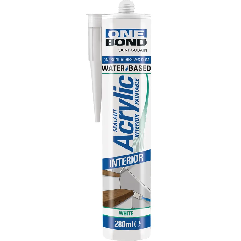 Suoraan Valmistajalta Akryylitiivistemassa Onebond 280 ml, valkoinen