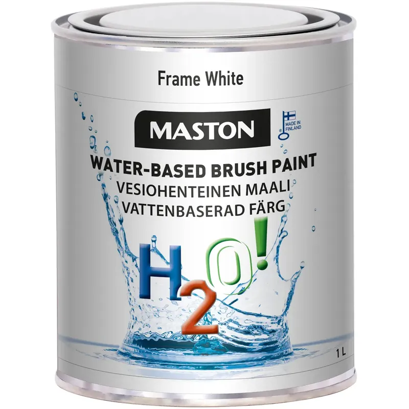 Vain Tänään Maali Maston H2O! Listavalkoinen NCS S 0502-Y, 1 l