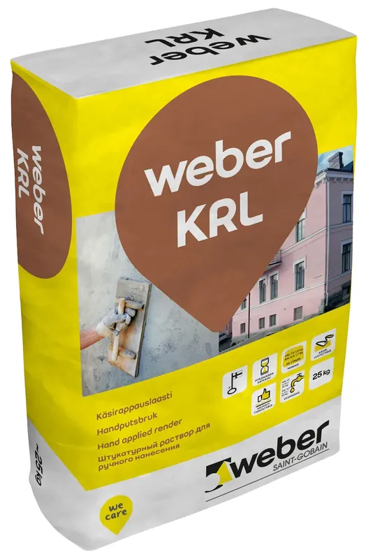 Poisto KRL 1.5 käsirappauslaasti pinta 25kg