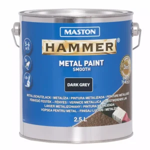 Viimeinen Mahdollisuus Maali Hammer sileä tummanharmaa 2,5l