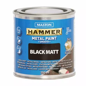 Viikonlopputarjous Maali Hammer Sileä Matta musta 250ml