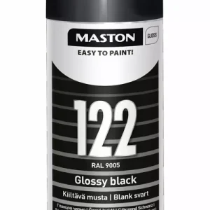 SPRAYMAALI KIILTÄVÄ MUSTA 122 400ML MASTON Viikonlopputarjous