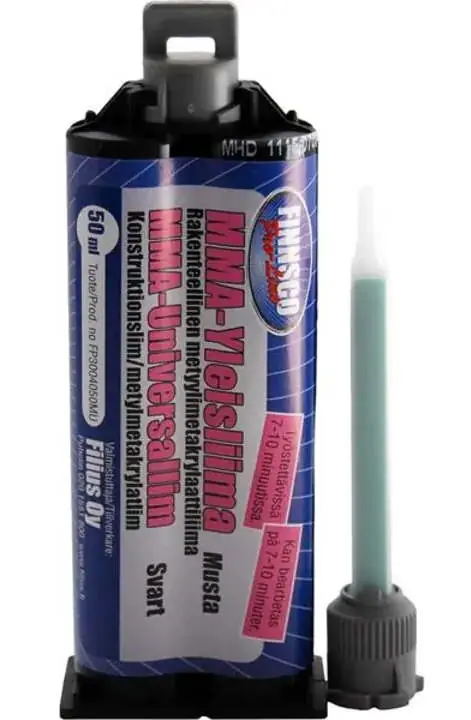 Yleisliima 50 ml musta MMA Finnsco Pro-Line® Pysyvään kiinnitykseen Edullinen Hinta