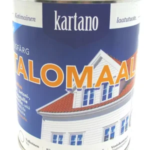 Ilmainen Palautus Talomaali 0,9L valkoinen vesiohenteinen Kartano