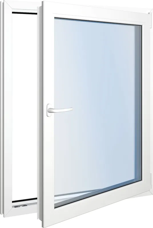 Löytö Seicom Classic DK 2K 2-lasinen kippi-ikkuna, PVC, A-malli, leveys 1200 mm
