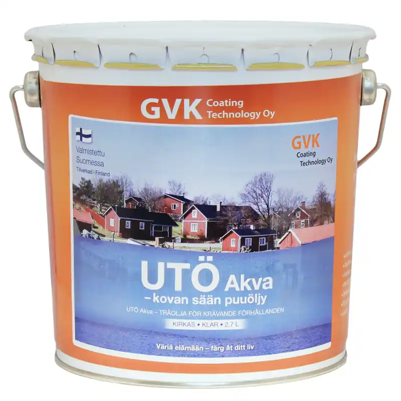 Halpa Puuöljy Utö Akva 2.7 l ruskea