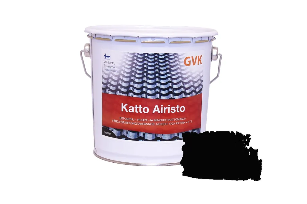 Ulkokattomaali Katto Airisto 2.7 l musta Sertifioitu