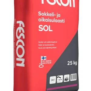 Uusi Kokoelma Sokkeli- ja oikaisulaasti Fescon SOL 25 kg
