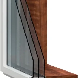 Halpa Kiinteä ikkuna HR-ikkunat MEKA 3k, puu-alumiini, karmi 220mm, mittatilaus