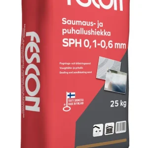 Saumaus- ja puhallushiekka Fescon SPH 0,1-0,6 mm 25 kg Kausialennus