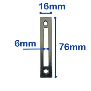 Ikkunalukon vastakappale, 16x76mm, sinkitty Halpa Hinta